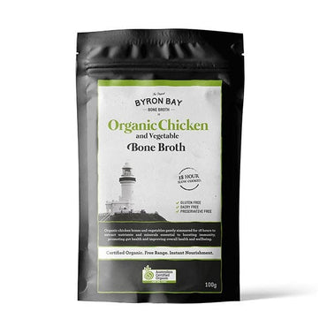 Byron Bay Bone Broth Organic Chicken and Vegetable Broth Powdered 100g